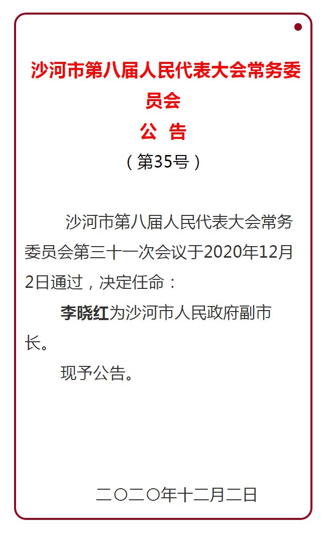 沙河市医疗保障局人事任命最新动态